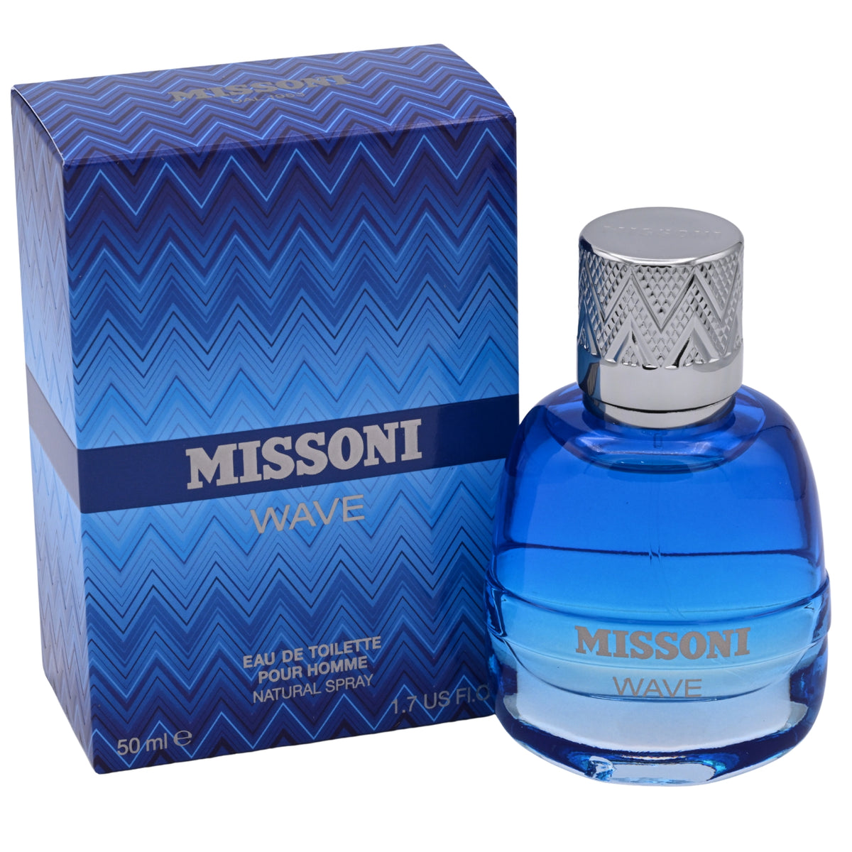 Missoni Wave Eau de Toilette (EDT) Spray for Men 1.7 oz / 50 ml New Retail Box 8011003858149