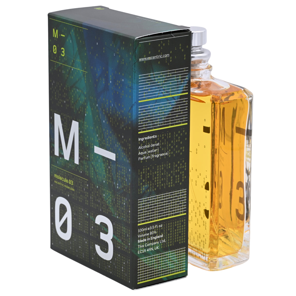 Molecule 03 by Escentric Molecules for unisex EDT 3.5 oz New In Box 5060103310111