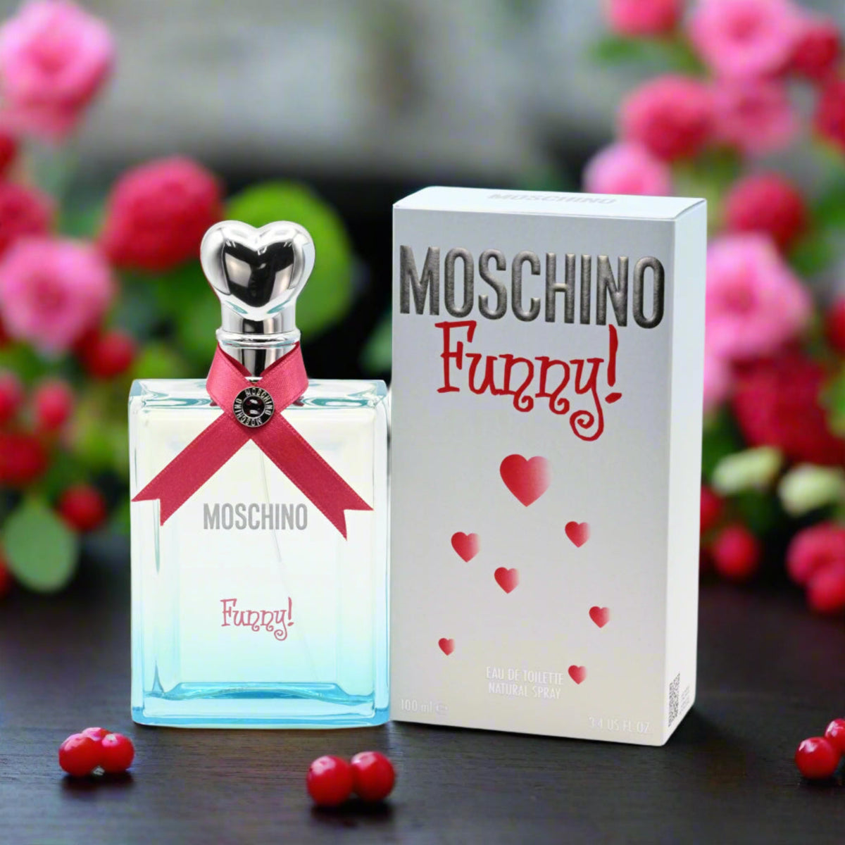 MOSCHINO FUNNY Perfume 3.3 / 3.4 oz EDT For Women New in Box 8011003991617