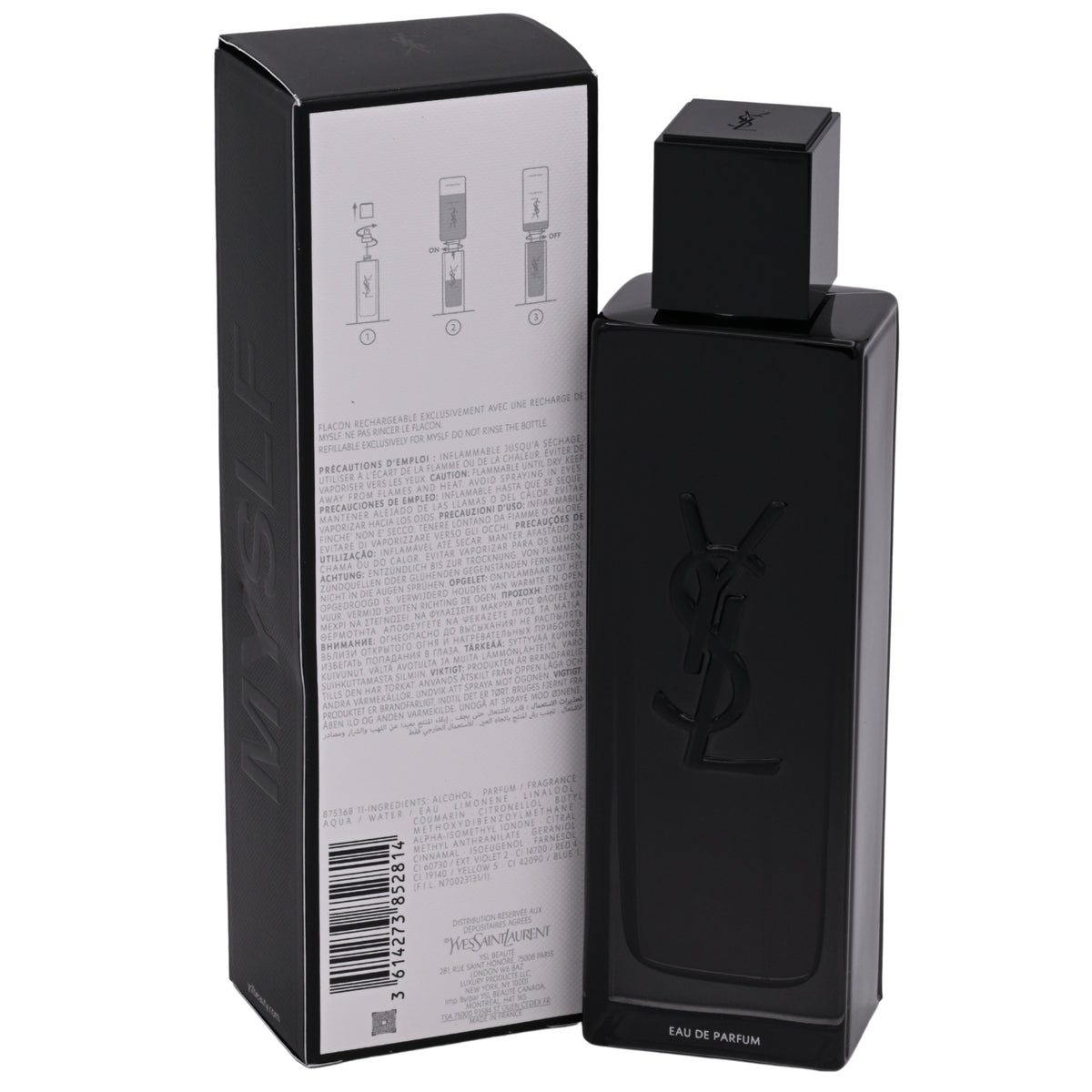 Myself by Yves Saint Laurent cologne for men EDP 3.3 / 3.4 oz New in Box 3614273852814
