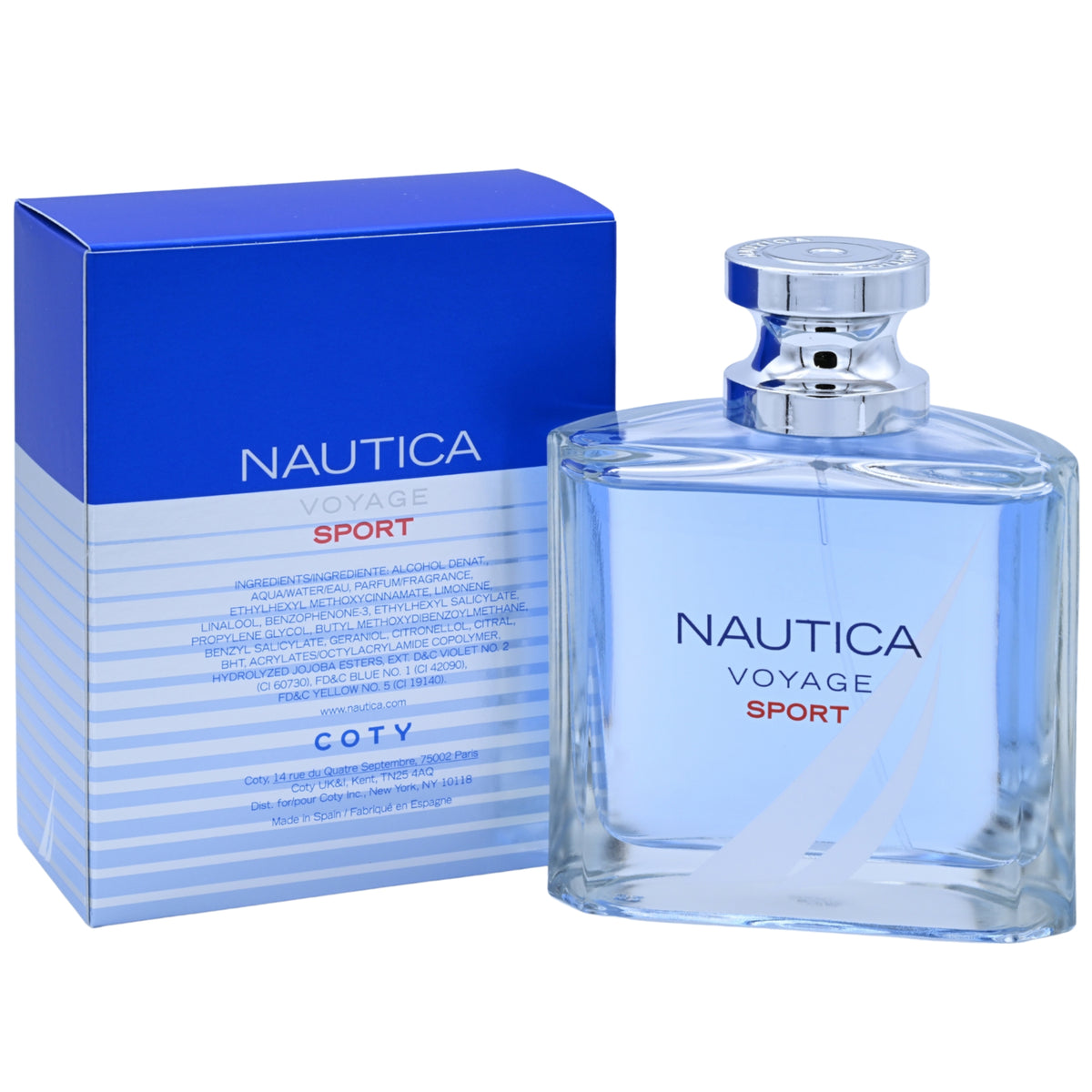 NAUTICA VOYAGE SPORT 3.4 oz 3.3 Cologne Spray for Men New in Box 3614221758786