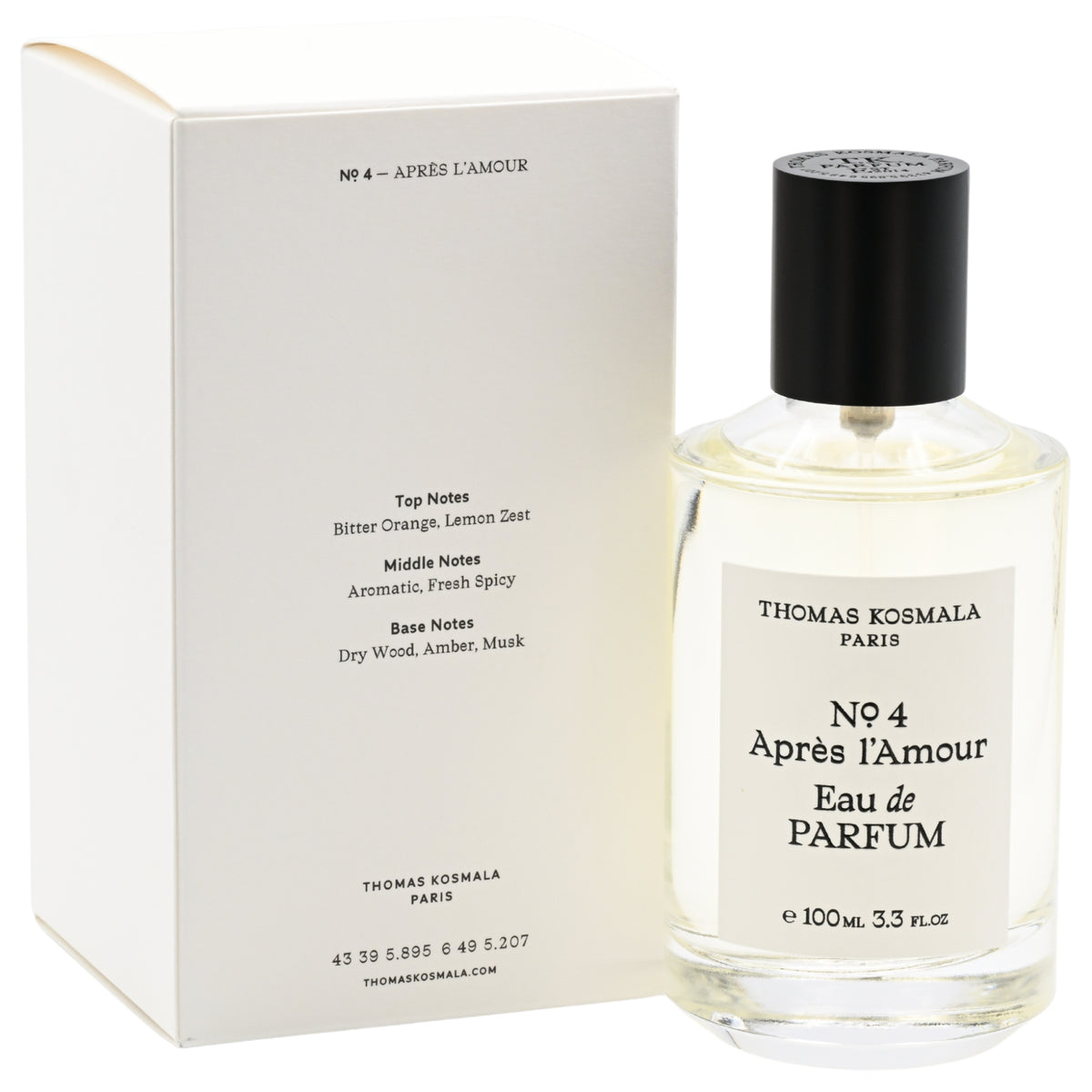 No.4 Apres L'Amour by Thomas Kosmala for unisex EDP 3.3 / 3.4 oz New in Box 5060412110235