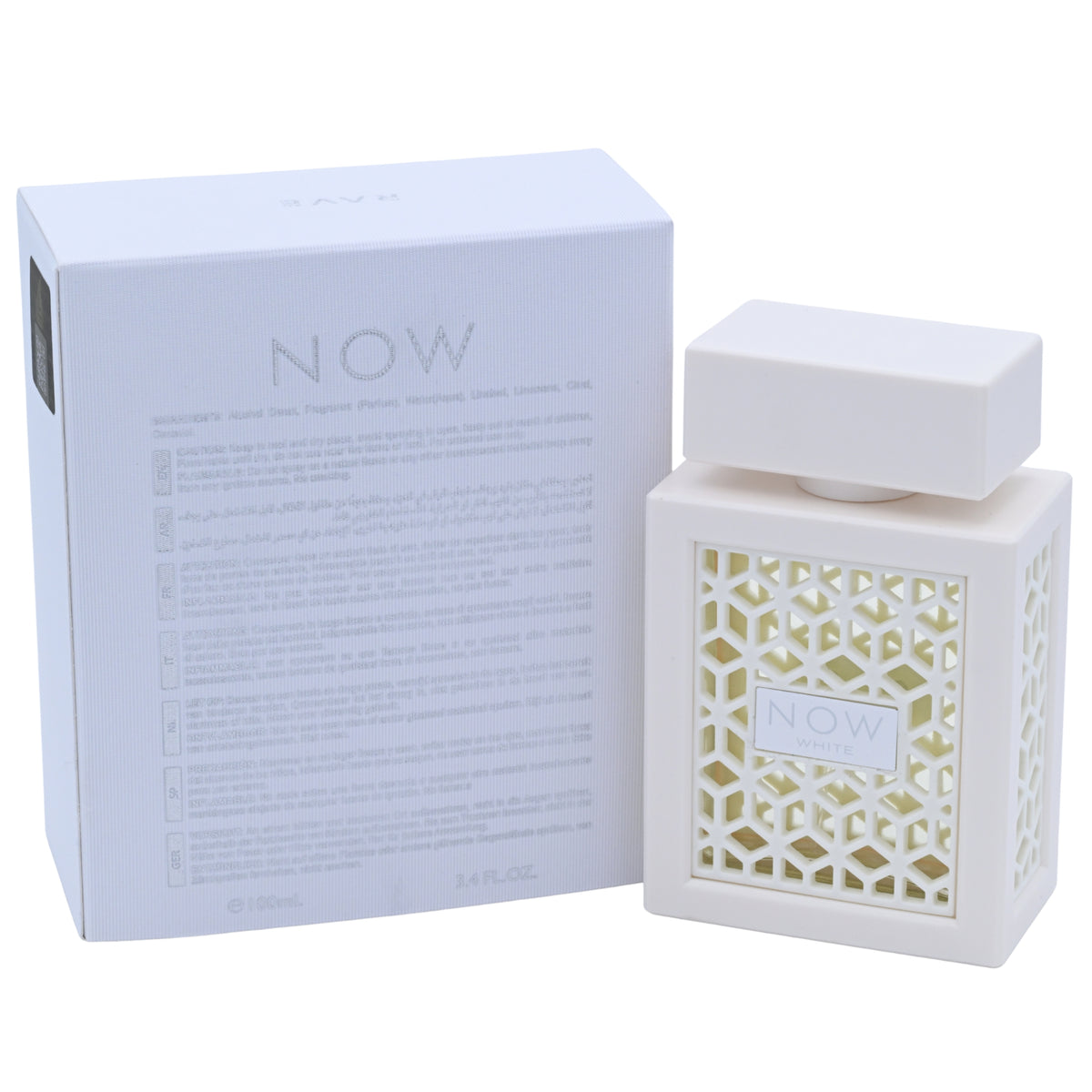 Now White Rave by Lattafa perfume unisex EDP 3.3 / 3.4 oz New in Box 6290360590349
