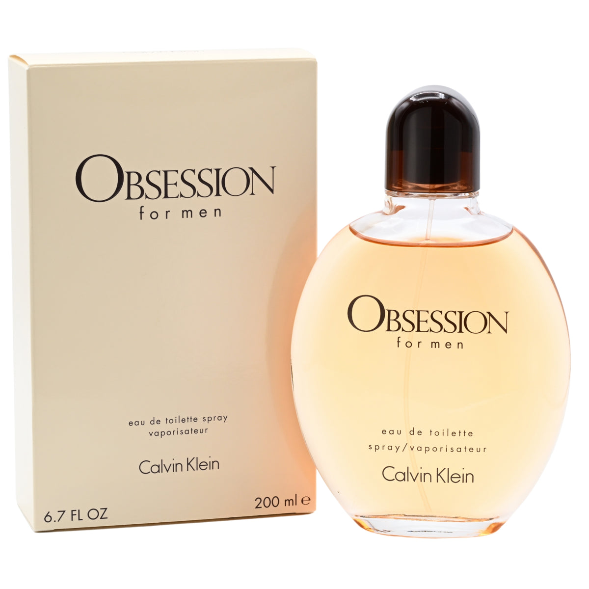 OBSESSION by Calvin Klein Cologne for Men EDT 6.7 / 6.8 oz New in Box 088300106752