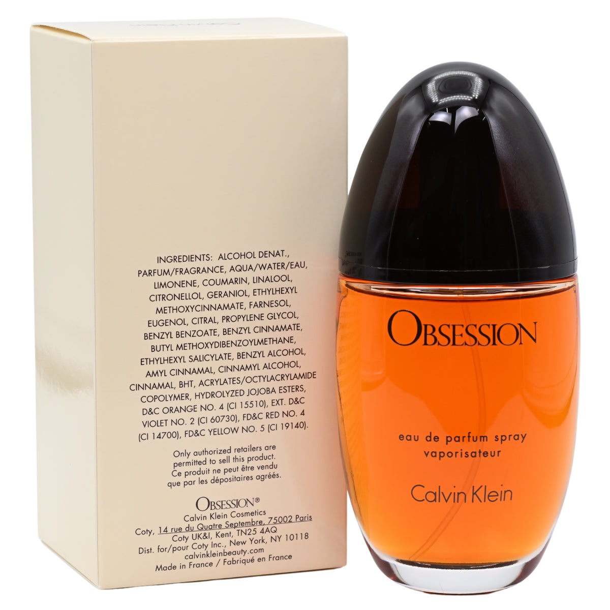 OBSESSION by Calvin Klein Perfume for Women EDP 3.3 / 3.4 oz New in Box 088300603404