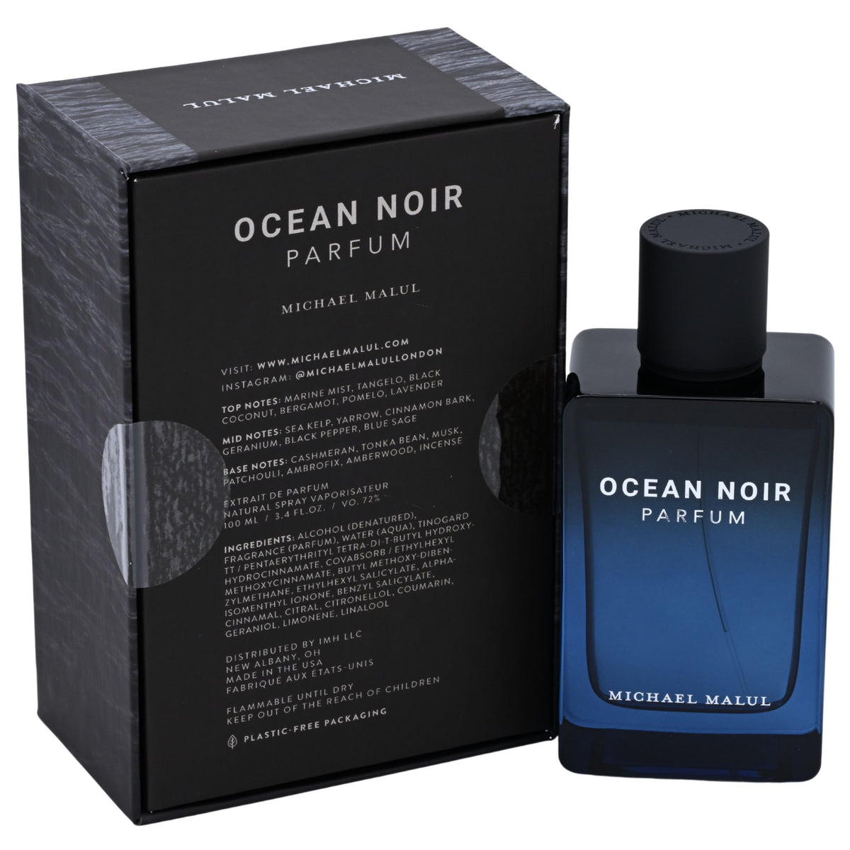 Ocean Noir Parfum by Michael Malul for men EDP 3.3 / 3.4 oz New in Box 810181100617