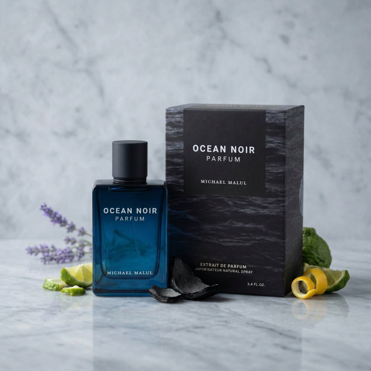 Ocean Noir Parfum by Michael Malul for men EDP 3.3 / 3.4 oz New in Box 810181100617