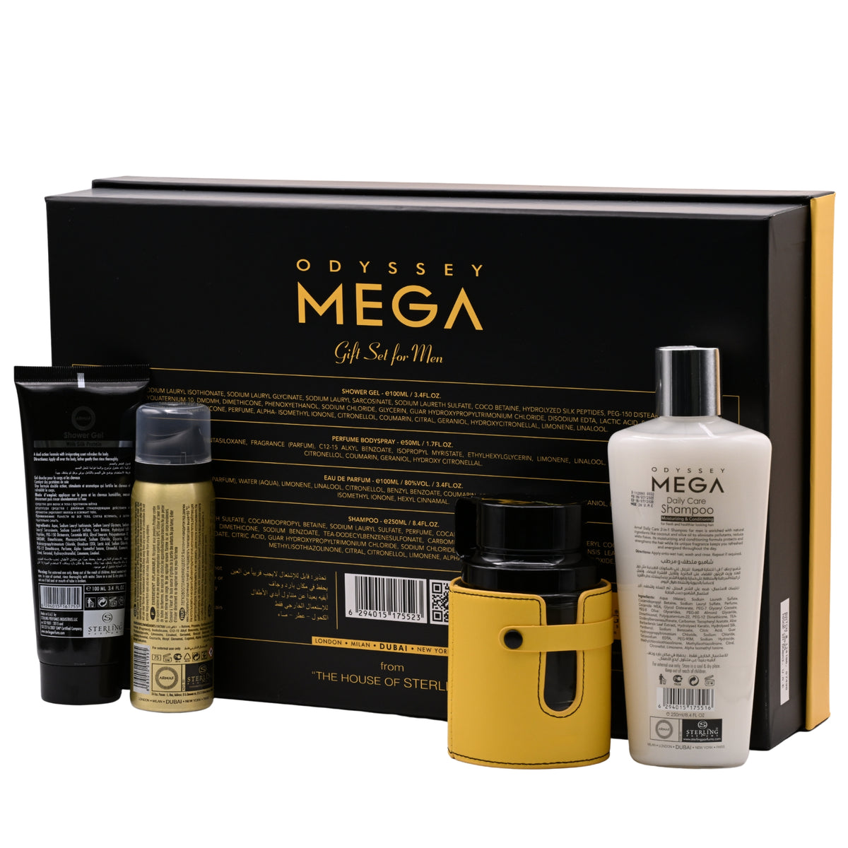 Odyssey Mega Limited Edition by Armaf 4 pcs gift set for men EDP New in Box 6294015175523