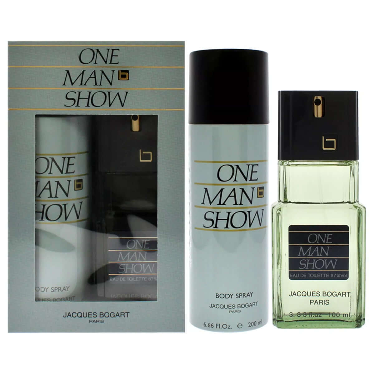 One Man Show by Jacques Bogart for men 2 pcs set New in Box 3355991005945