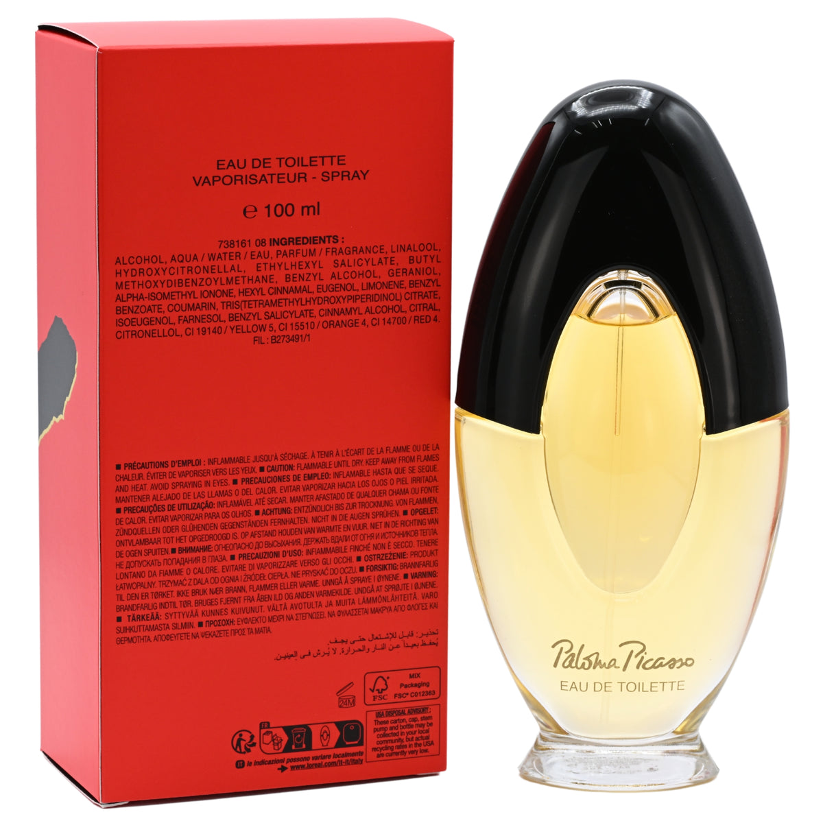 Paloma Picasso by Paloma Picasso for women EDT 3.3 / 3.4 oz New in Box 3360373054749