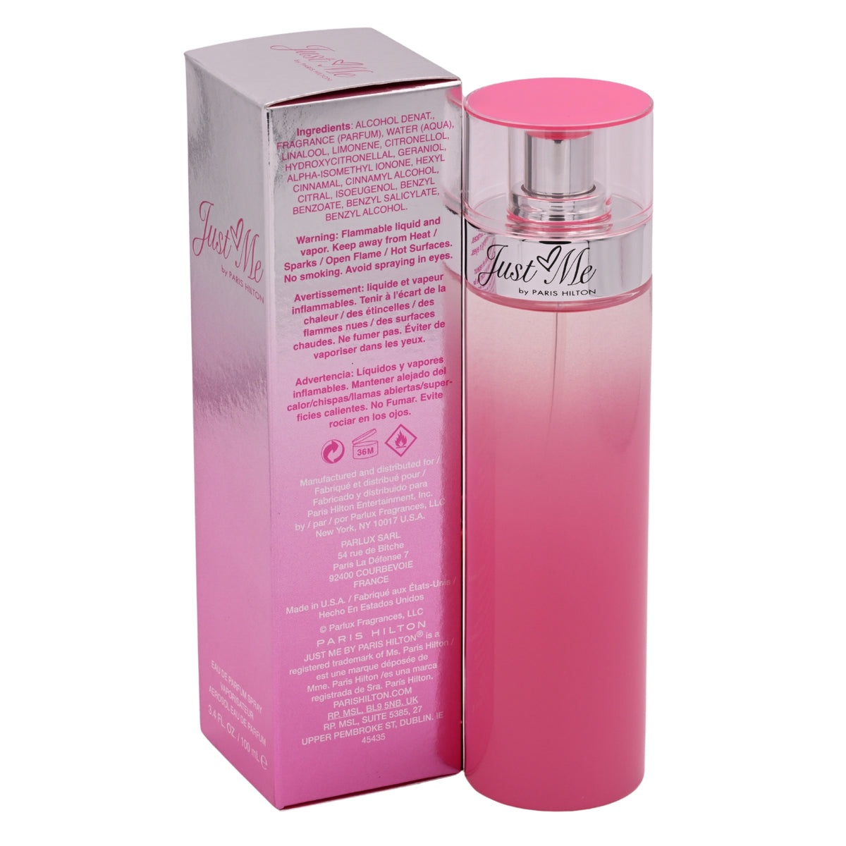 PARIS HILTON JUST ME 3.4 oz edp Perfume for Women New in Box 608940521601