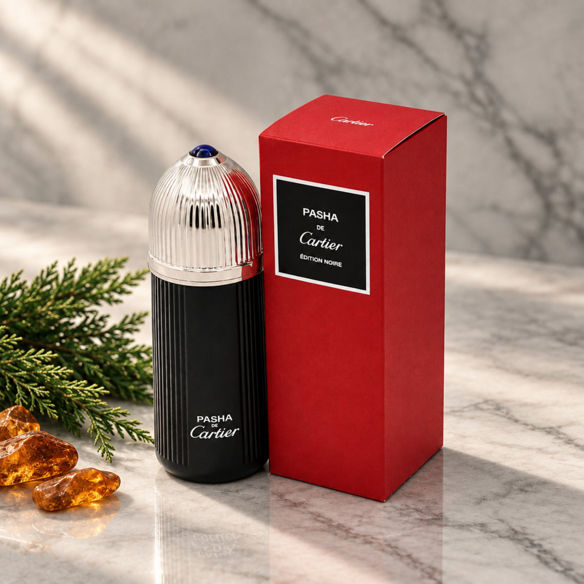 Pasha De Cartier Edition Noire by Cartier cologne for men EDT 5.0 oz New in Box 3432240506238