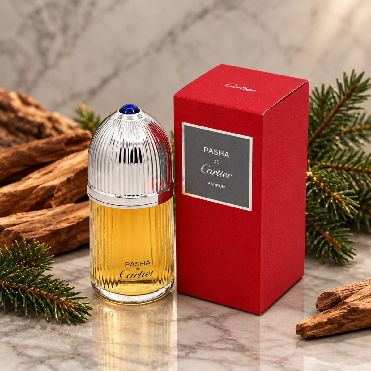 Pasha De Cartier Parfum by Cartier for men 3.3 / 3.4 oz New in Box 3432240506283