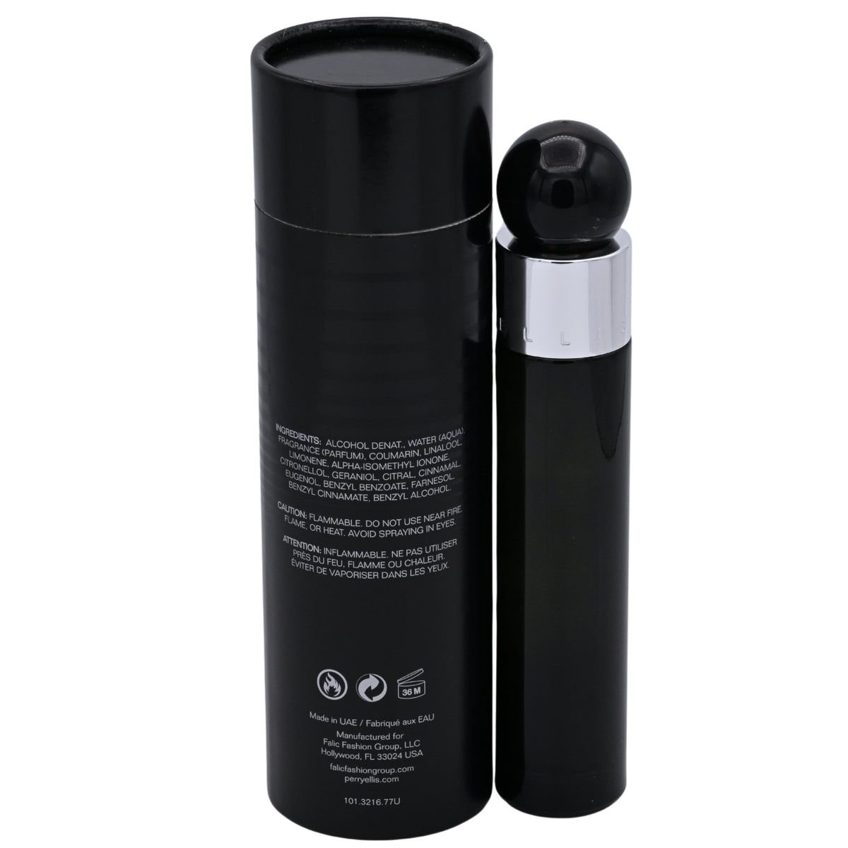 Perry Ellis 360° Black for Men Eau de Toilette Spray 1.7 oz by Perry Ellis 844061018143