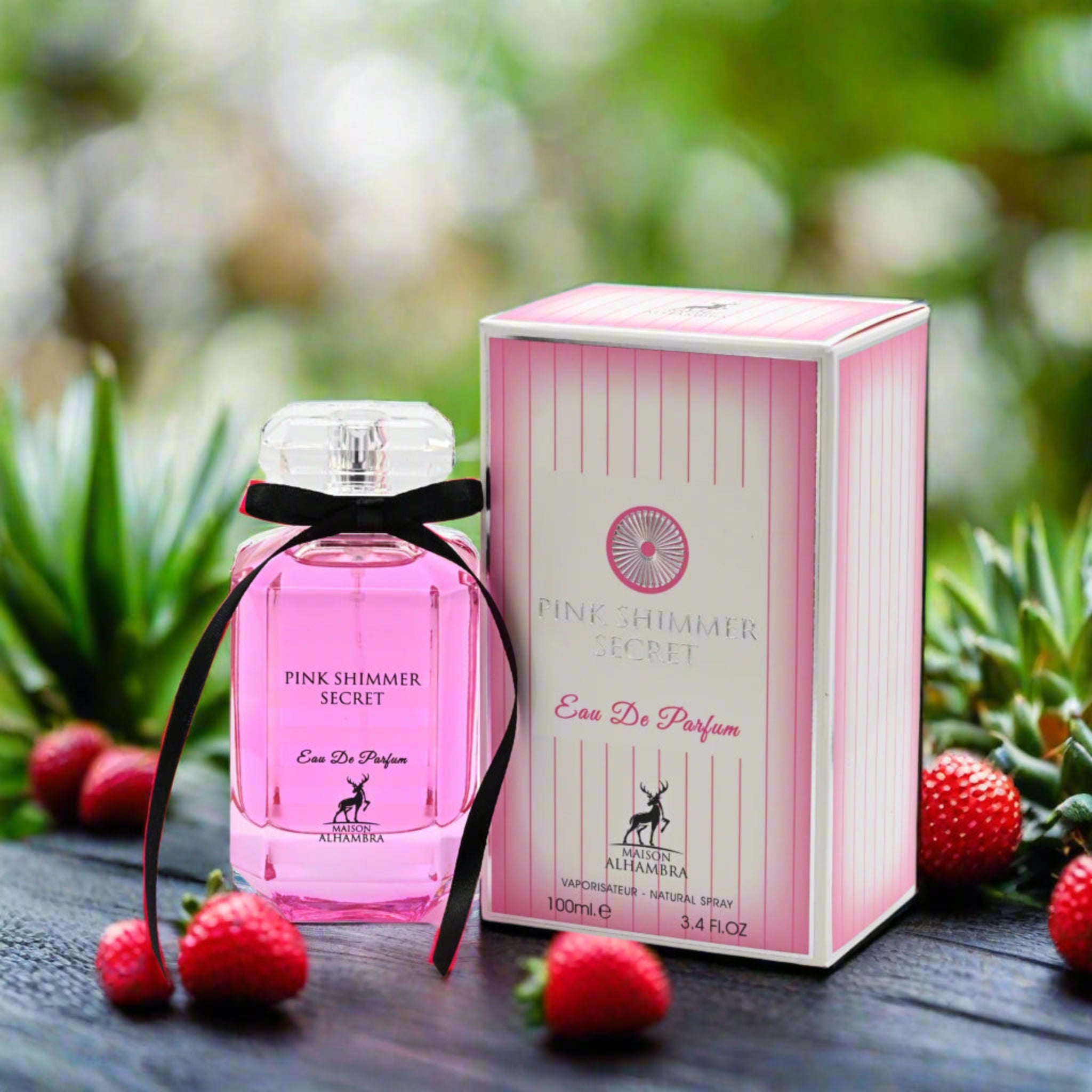 Pink Shimmer Secret by Maison Alhambra for her EDP 3.3 / 3.4 oz New in