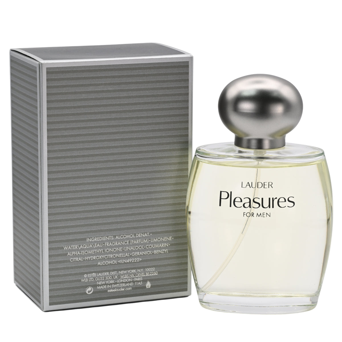 PLEASURES by Estee Lauder 3.3 / 3.4 oz EDC Cologne for Men NEW IN BOX 027131521433