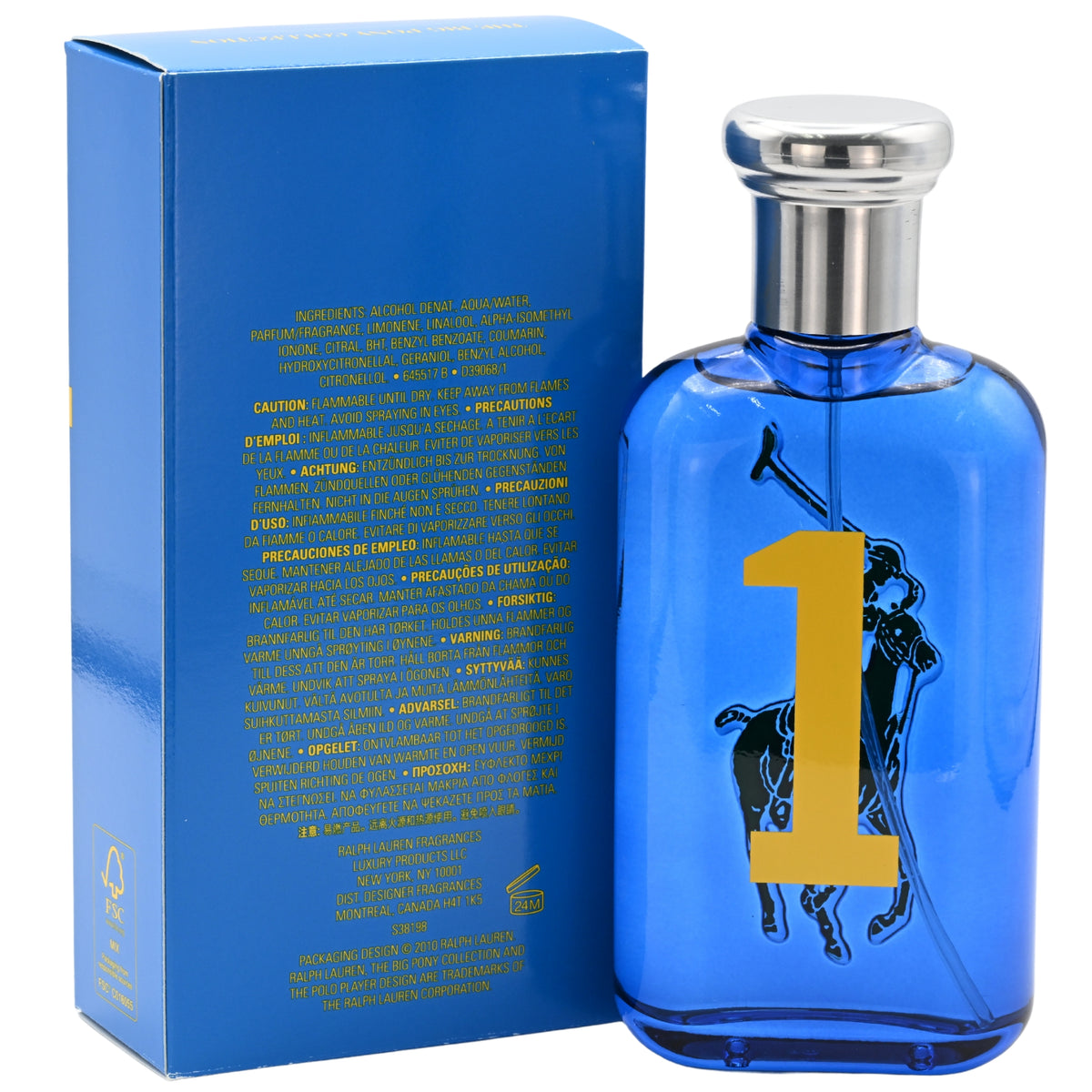 Polo Big Pony #1(Blue) by Ralph Lauren cologne for men EDT 3.3 / 3.4 oz New In Box 3605972342621