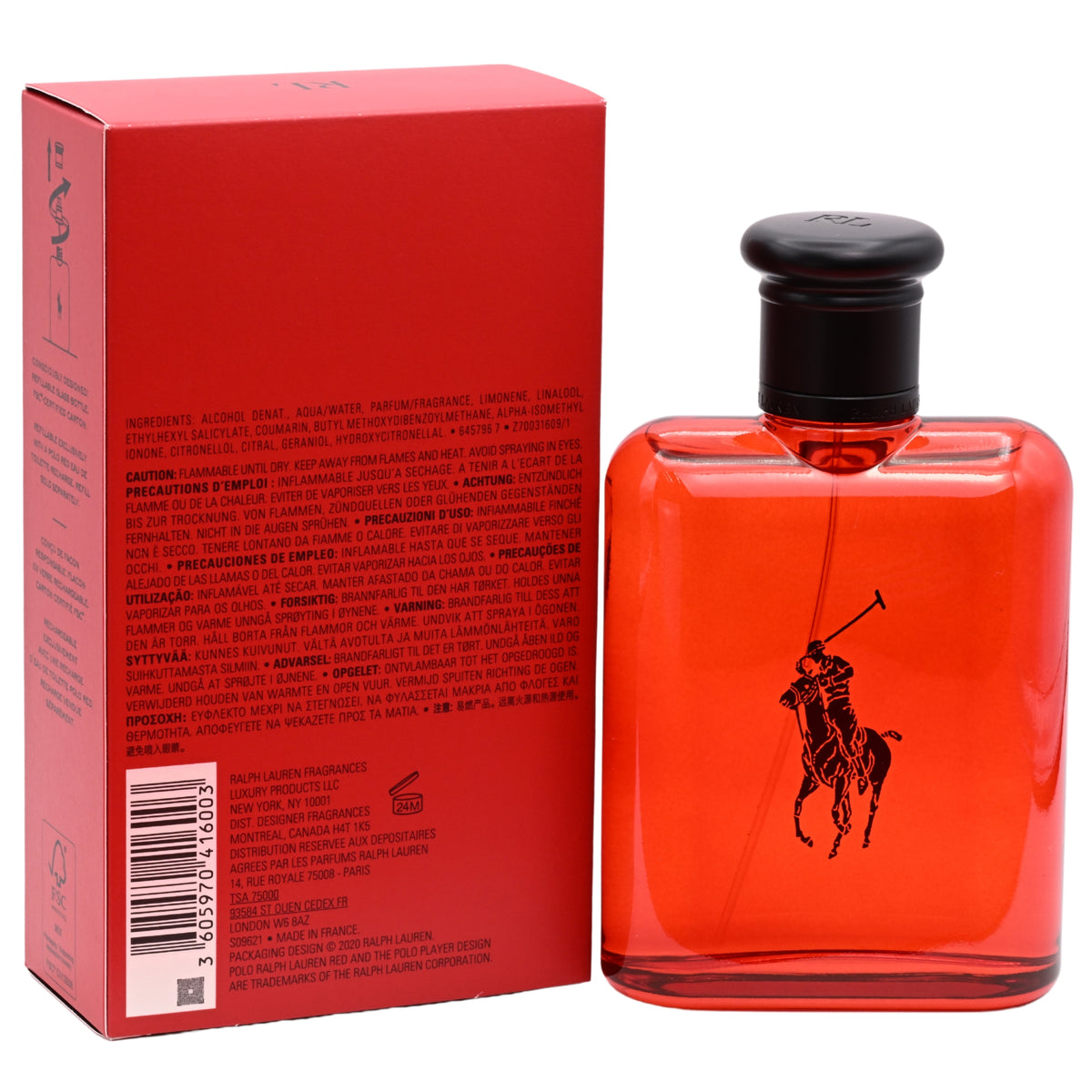 POLO RED by Ralph Lauren 4.2 oz EDT Cologne for men spray New in Box 3605970416003
