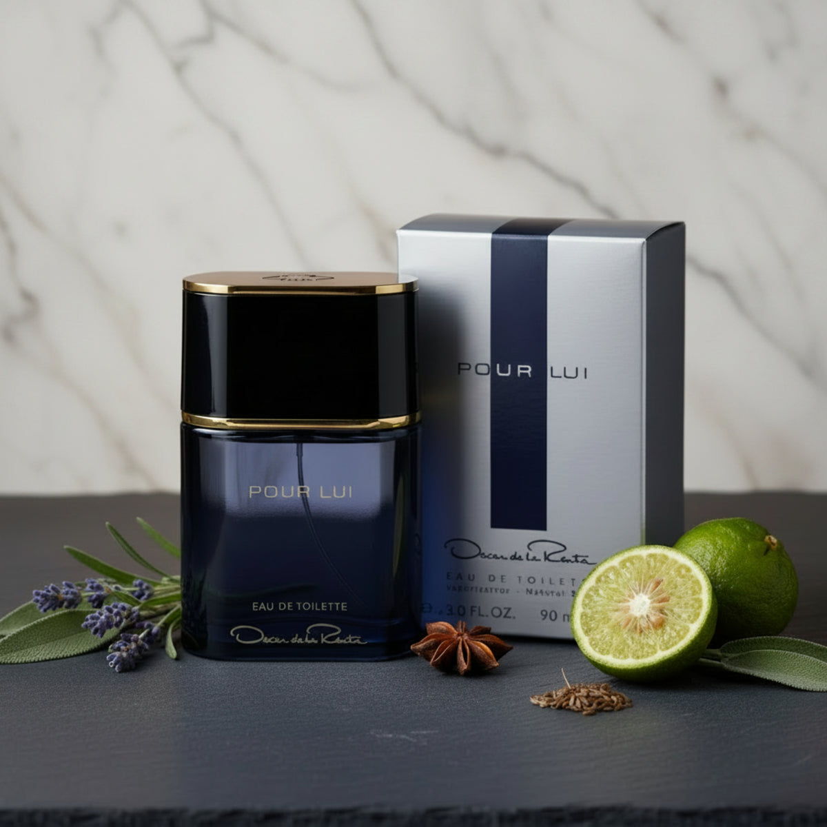 POUR LUI by Oscar de la Renta Cologne 3 / 3.0 oz EDT For Men New in Box 3252550205900