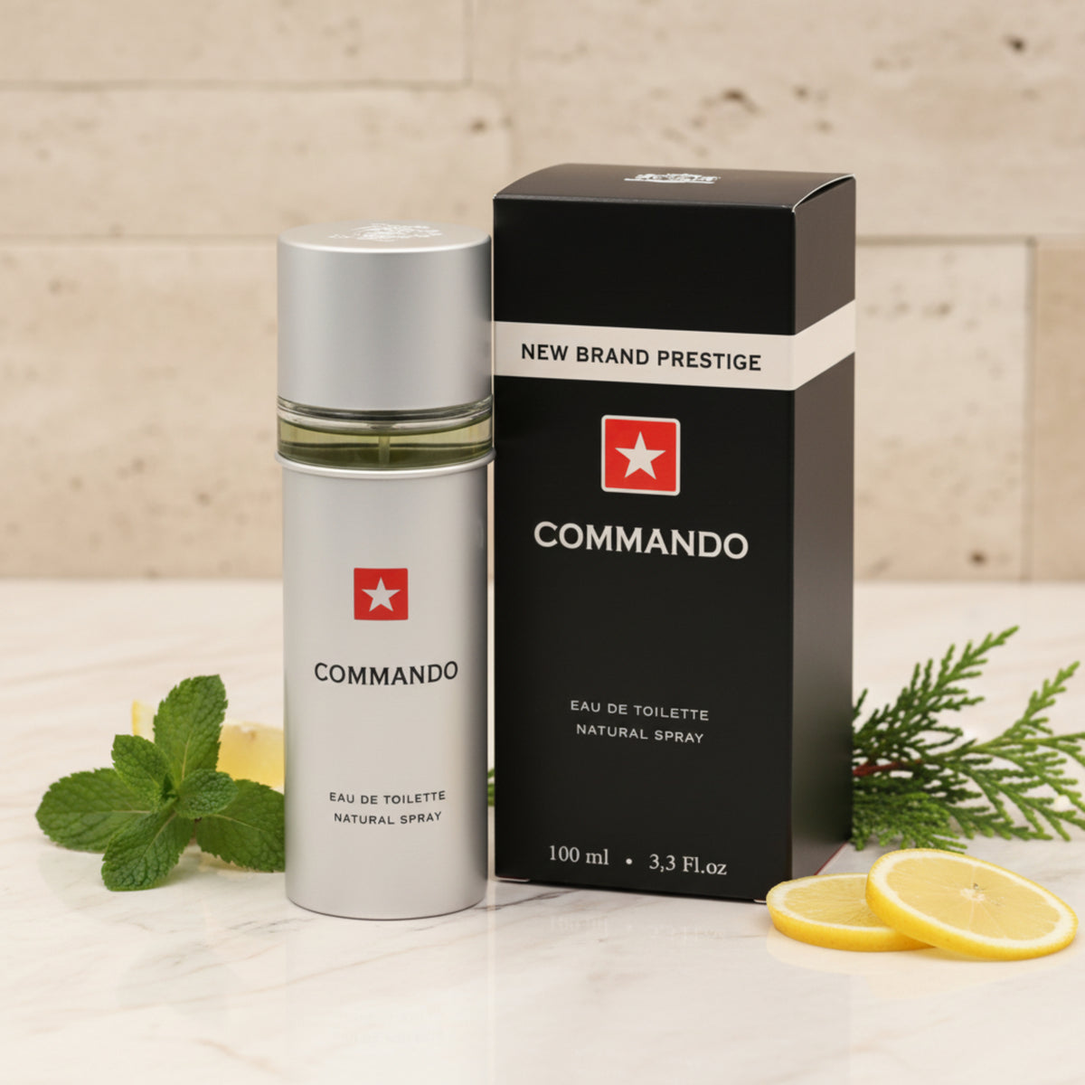 Prestige Commando by New Brand cologne for men EDT 3.3 /3.4 oz New In Box 5425017733560