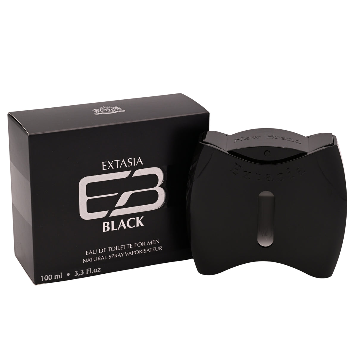 Prestige Extasia Black by New Brand cologne for men EDT 3.3 /3.4 oz New In Box 5425017734451