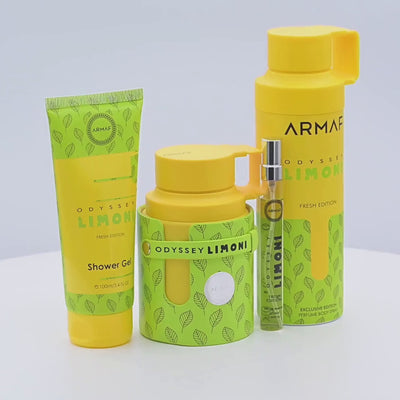Armaf Odyssey Limoni Fresh Edition EDP Gift Set Men 4-Pc (3.4oz) Armaf