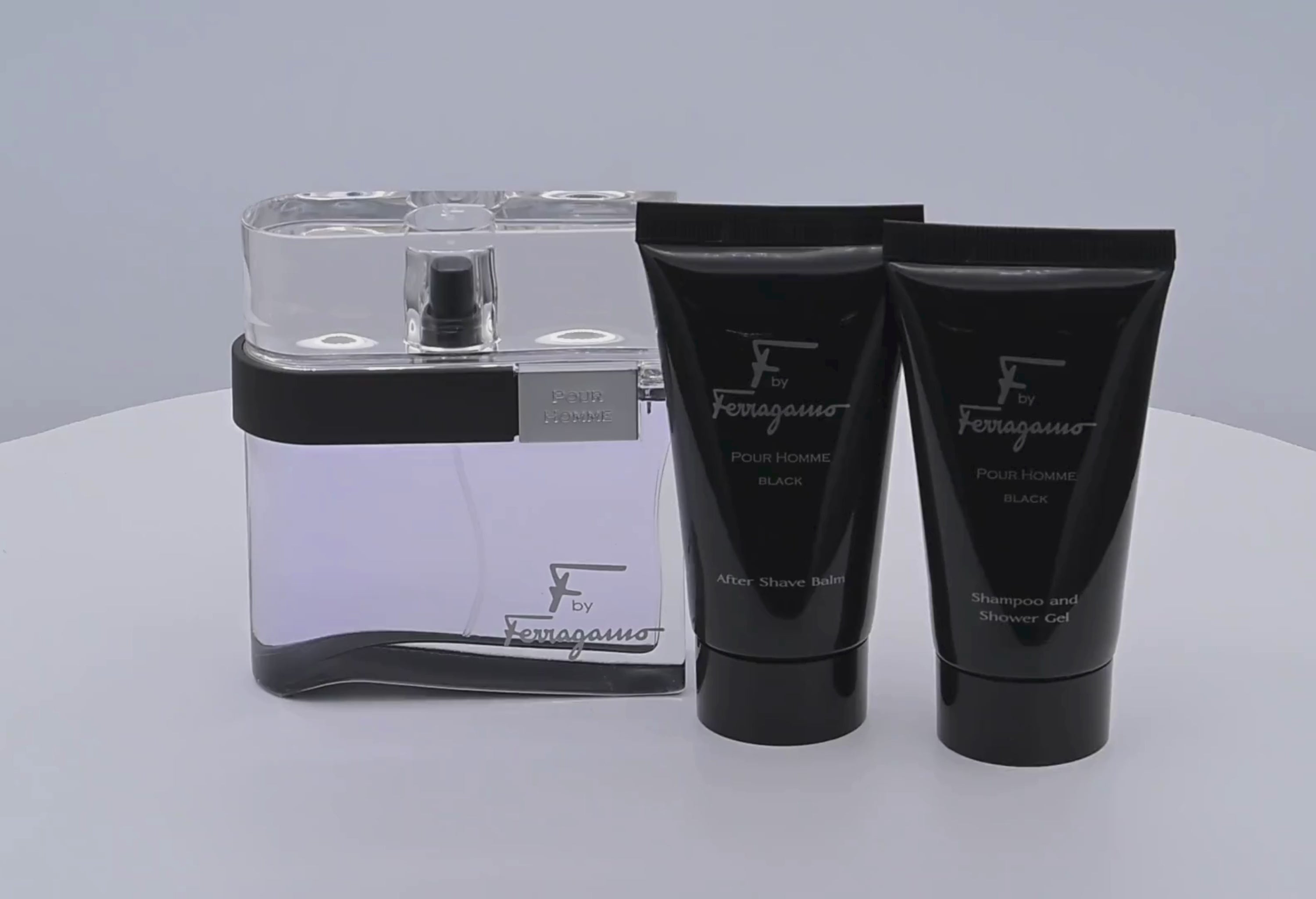 F Black by Salvatore Ferragamo for men 3 pcs gift set New in Box
