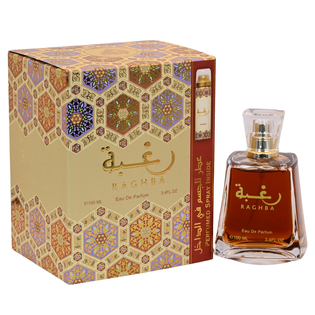 Raghba by Lattafa perfume for unisex EDP 3.3 / 3.4 oz New in Box 6225709773235