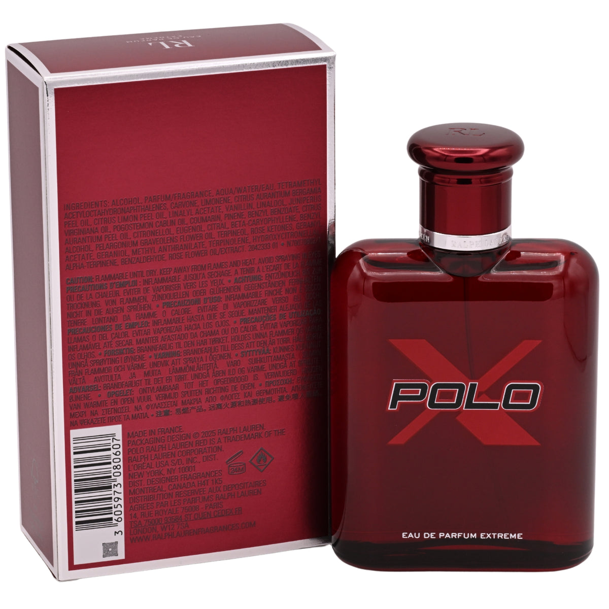 Ralph Lauren Polo Red Extreme Eau de Parfum (EDP) Spray for Men 4.2 oz / 125 ml 3605973080607