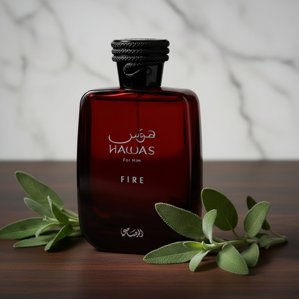 Rasasi Hawas Fire Eau de Parfum Spray for Men 3.38 oz (100 ml) New Retail Box 614514178065