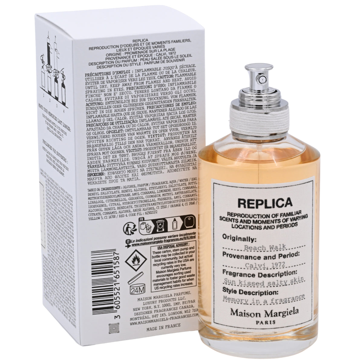 Replica Beach Walk by Maison Margiela for women EDT 3.3 / 3.4 oz New In Box 3605521651587