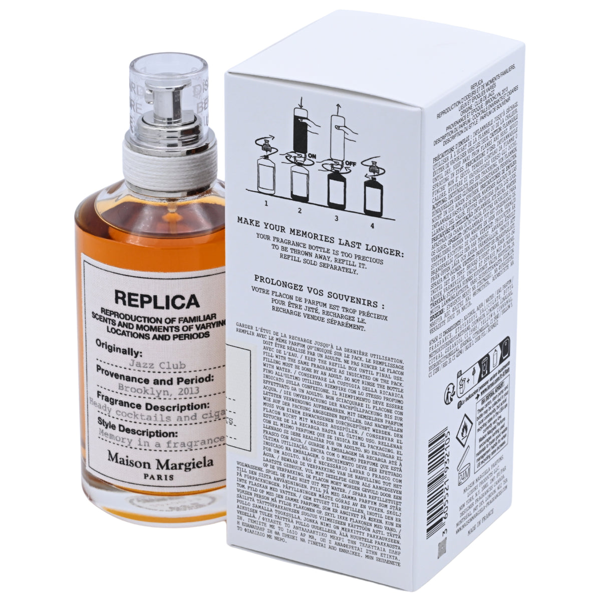 Replica Jazz Club by Maison Margiela cologne for men EDT 3.3 / 3.4 oz New In Box 3605521932105