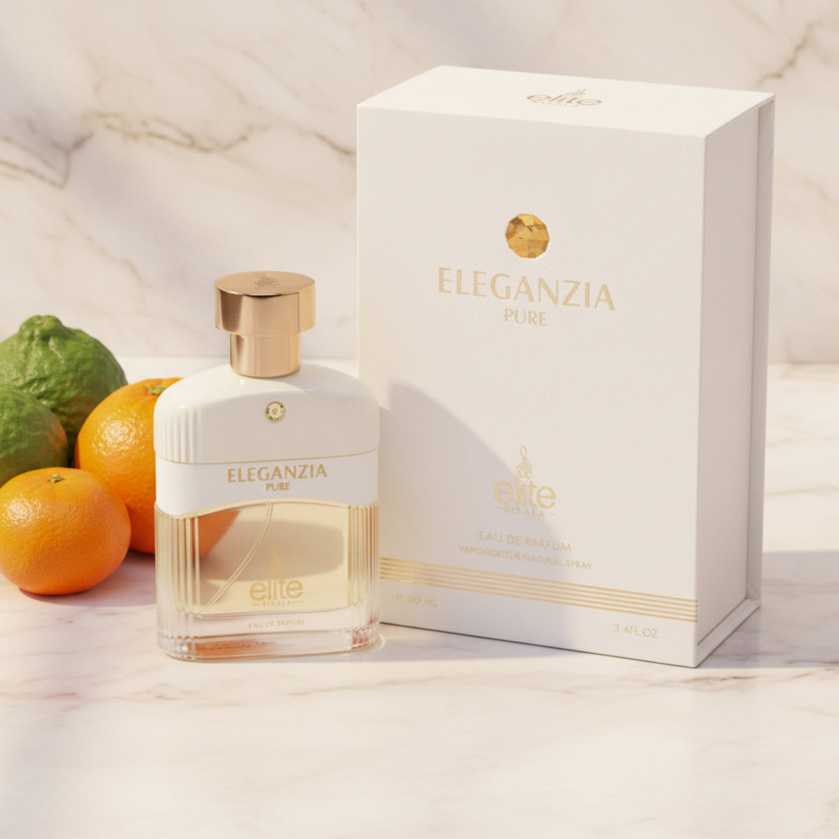 Risala Elite Eleganzia Pure EDP Spray Unisex 3.4 oz 100ml New Box 6294015196962