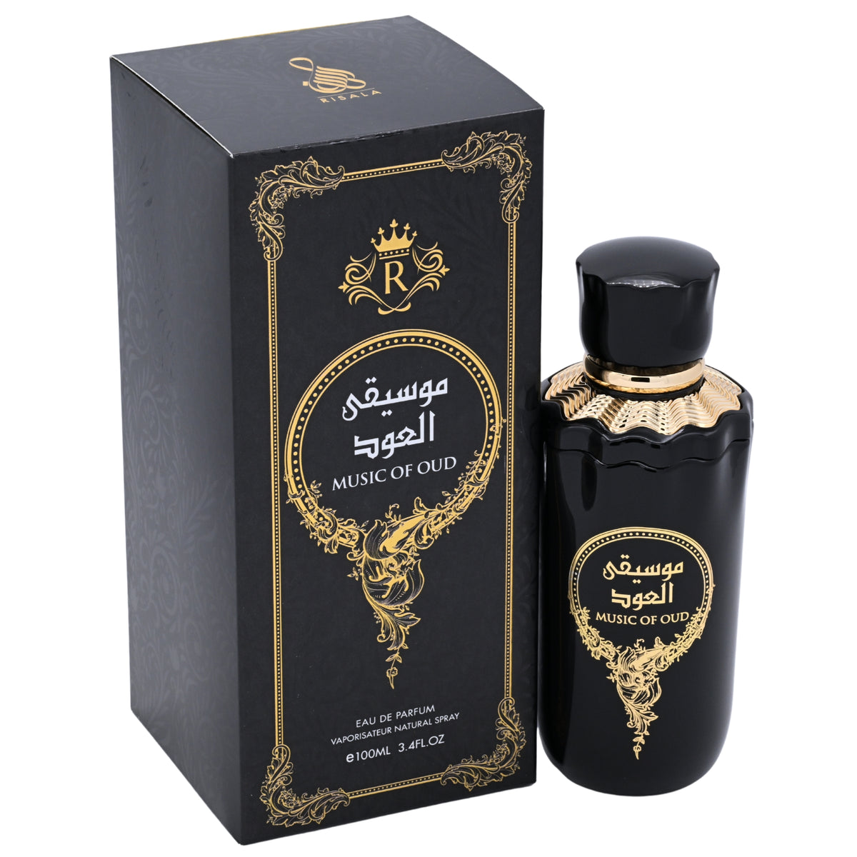 Risala Music of Oud Eau de Parfum Spray for Men 3.4 oz (100 ml) New Retail Box 6294015167689