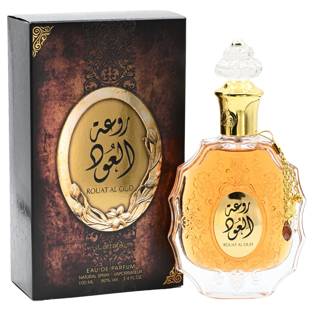 Rouat Al Oud by Lattafa perfume for unisex EDP 3.3 / 3.4 oz New in Box 6291106064841