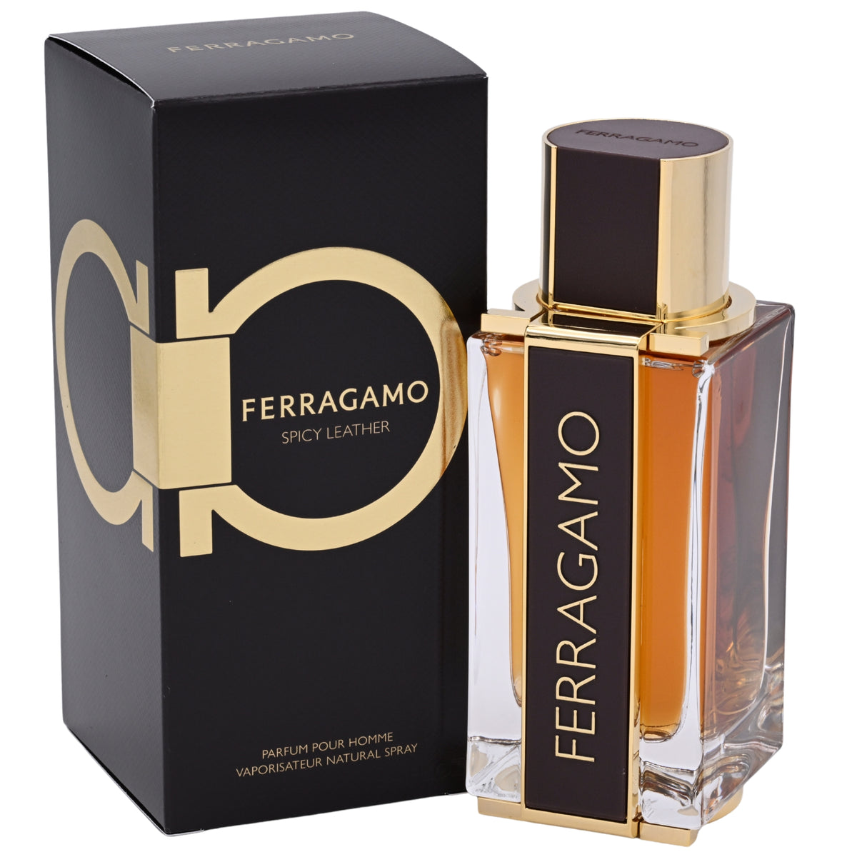 Salvatore Ferragamo Ferragamo Spicy Leather Parfum Spray for Men 3.4 oz (New Retail Box) 8052464895748