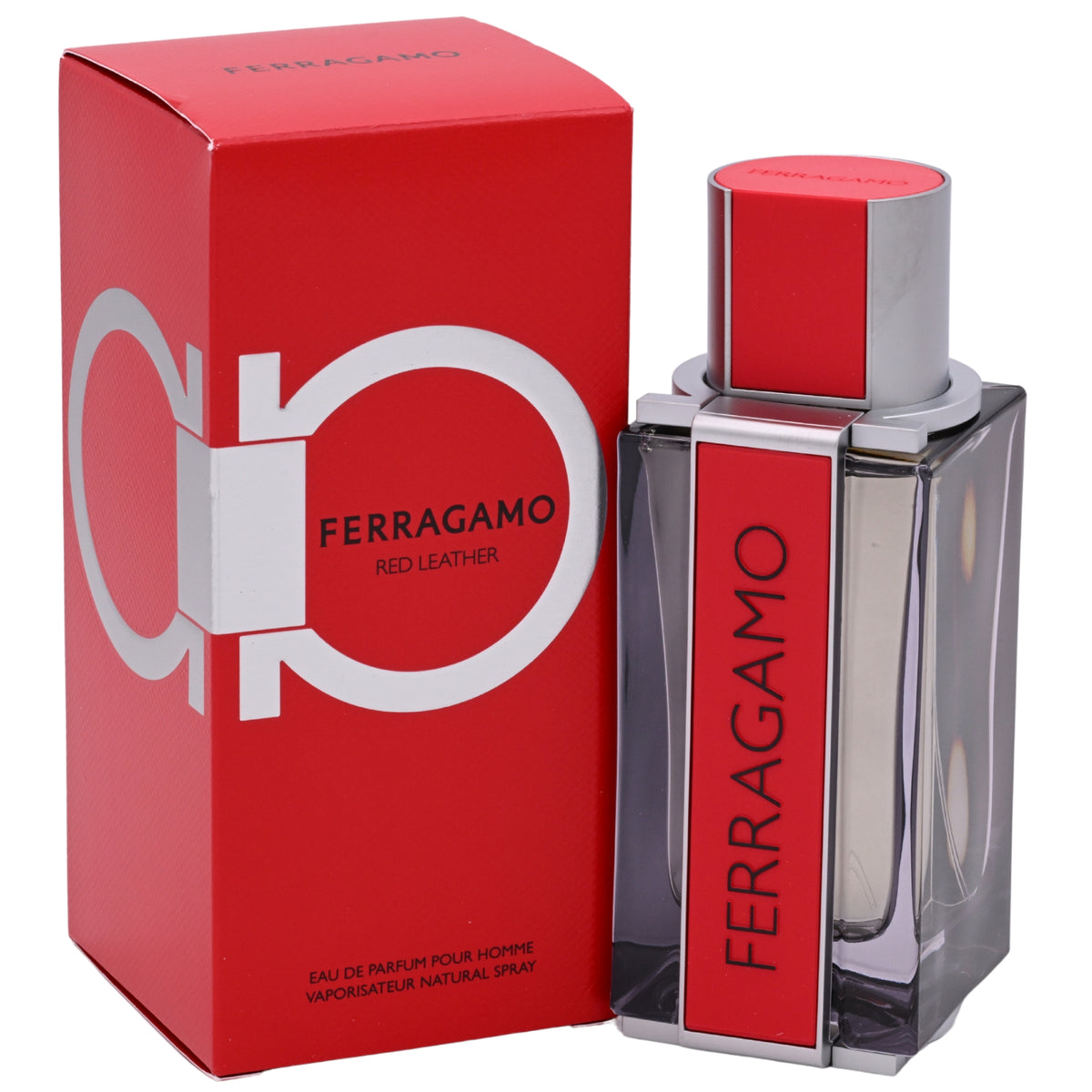 Salvatore Ferragamo Red Leather Eau de Parfum Spray for Men 3.4 oz (100 ml) - Ferragamo 8052464896028