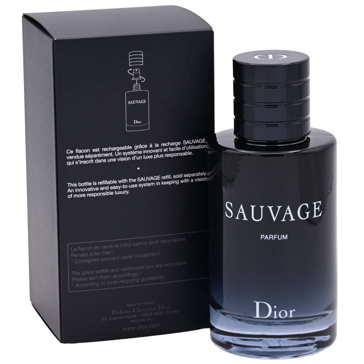 Sauvage Parfum by Christian Dior for man 3.3 / 3.4 oz New in Box 3348901486385