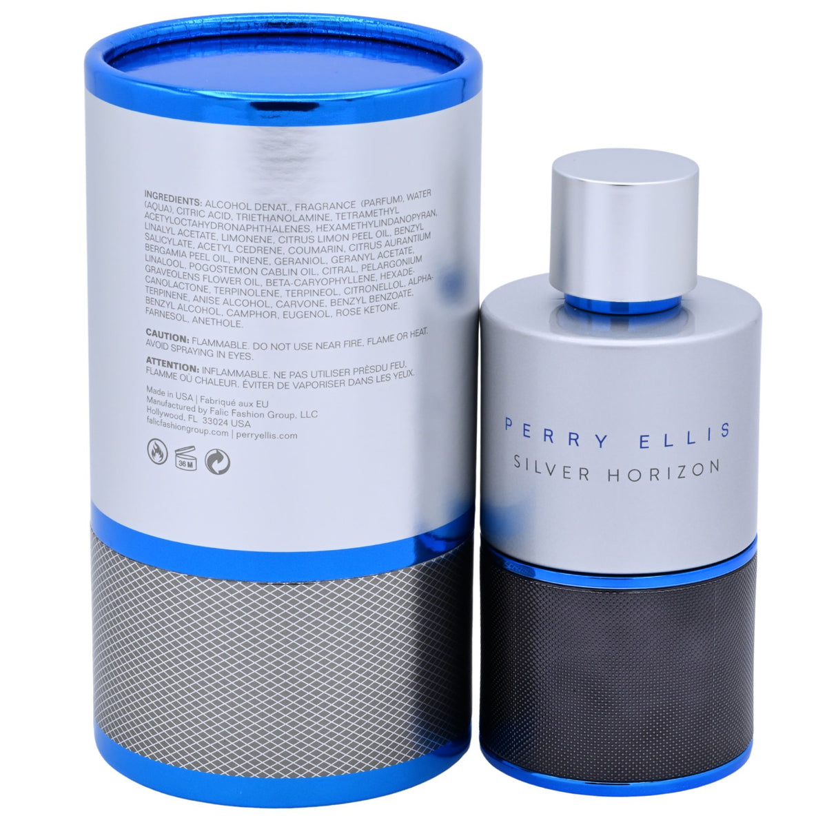 Silver Horizon by Perry Ellis cologne for men EDP 3.3 / 3.4 oz New in Box 844061017832