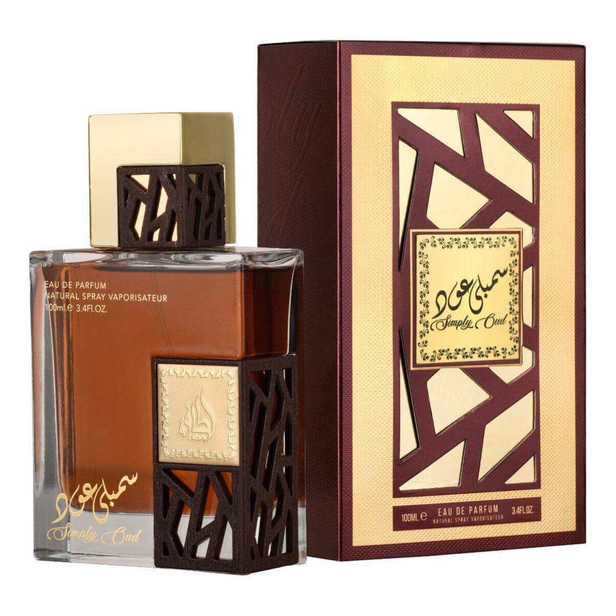 Simply Oud by Lattafa perfume for unisex EDP 3.3 / 3.4 oz New in Box 6291107457079