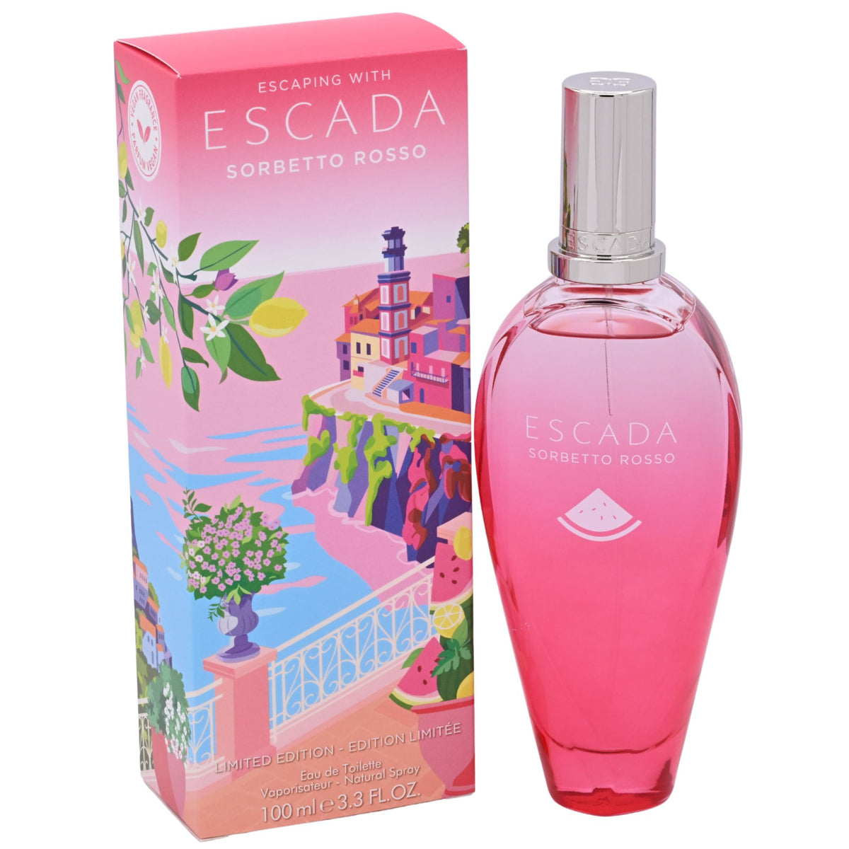 Sorbetto Rosso by Escada for women EDT 3.3 / 3.4 oz New In Box 3616304203657