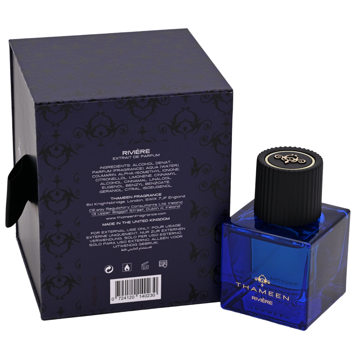 Thameen London Rivière Extrait de Parfum Spray Unisex 1.7 oz (50 ml) New Retail Box 724120140230