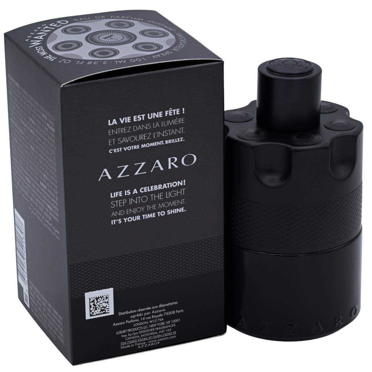 The Most Wanted by Azzaro cologne for men EDP intense 3.3  / 3.4 oz New in Box 3614273521307