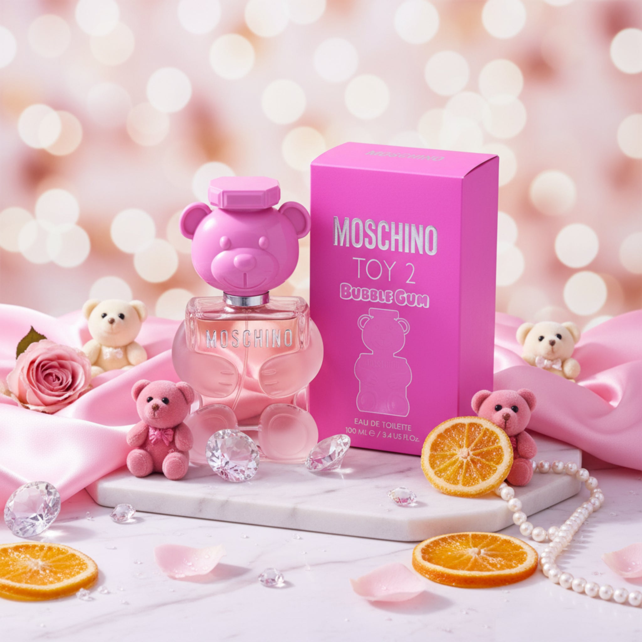 トイ2 バブル ガム　100ml Toy 2 Bubble Gum by Moschino for women EDT 3.3 / 3.4 oz New In Box