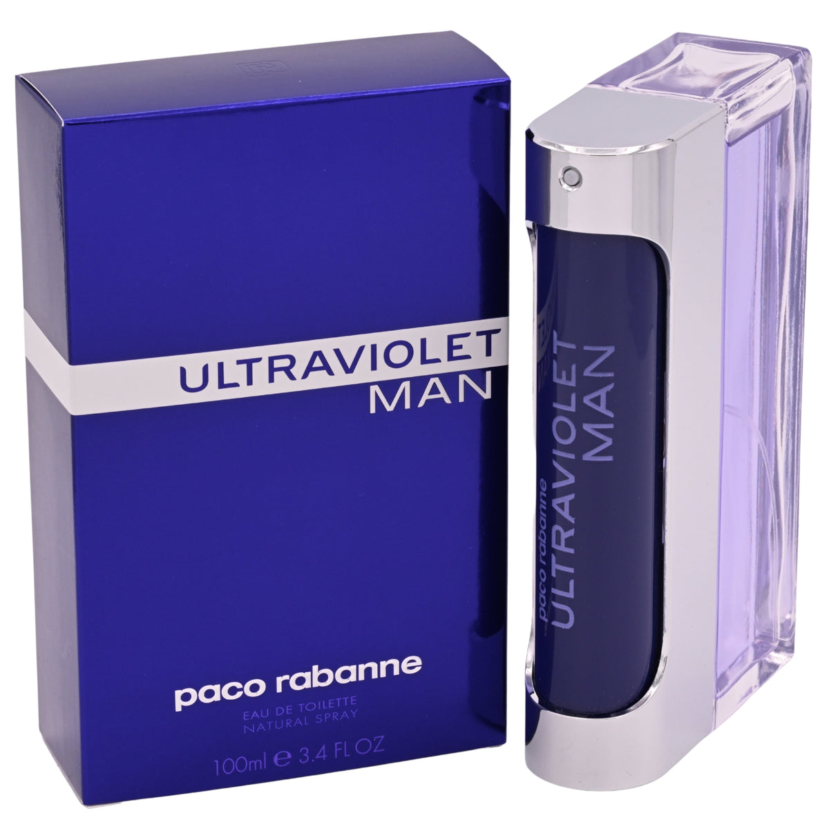 ULTRAVIOLET by Paco Rabanne for Men 3.3 / 3.4 oz EDT Cologne Spray NEW in BOX 3349666010518