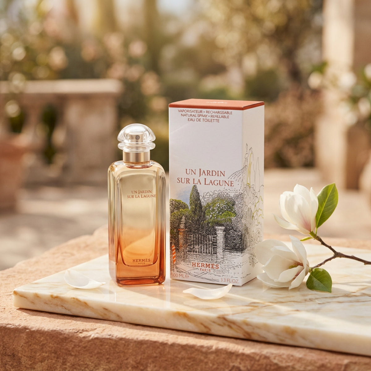 Un Jardin Sur La Lagune by Hermes for unisex EDT 3.3 / 3.4 oz New in Box 3346133600050