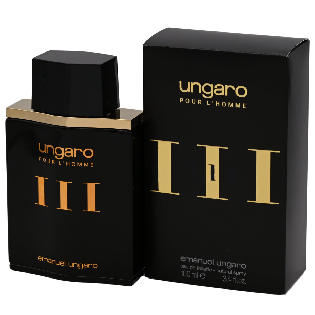 UNGARO pour L'HOMME III Cologne 3.3 / 3.4 oz EDT For Men New in Box 8034097956928