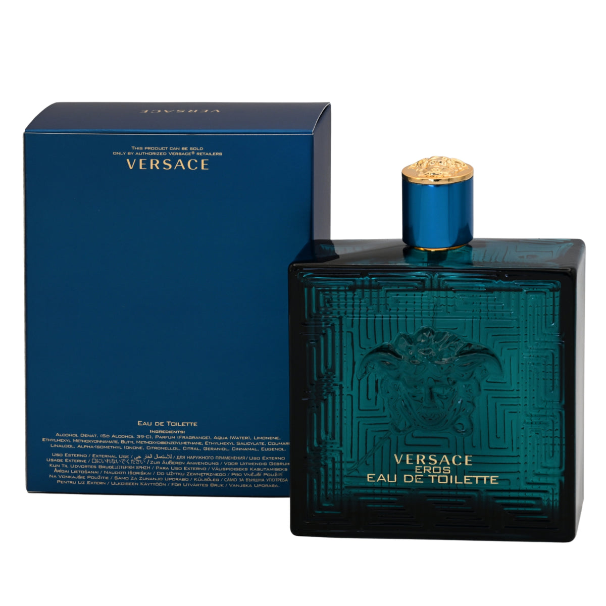 VERSACE EROS by Gianni Versace cologne for men EDT 6.7 oz New in Box 8011003813858