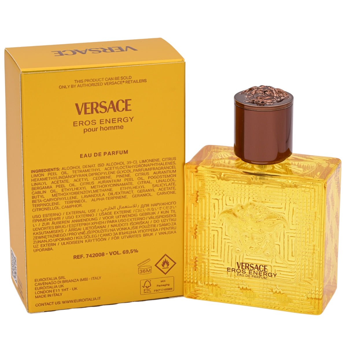 Versace Eros Energy by Gianni Versace cologne men EDP 1.7 oz New in Box 8011003890798