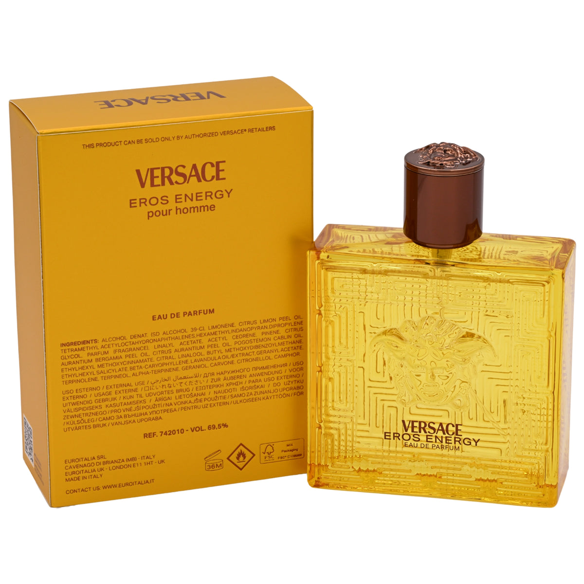 Versace Eros Energy by Gianni Versace cologne men EDP 3.3 / 3.4 oz New in Box 8011003890804